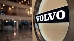 Το λογότυπο της Volvo στο λόμπι των κεντρικών γραφείων της Volvo στις Βρυξέλλες. 6 Φεβρουαρίου 2020.