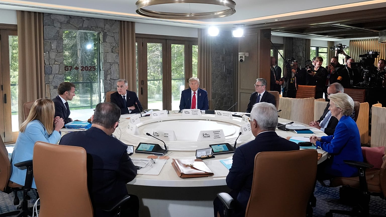Przywódcy państw G7 podczas szczytu w Kanadzie.