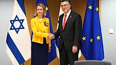 Kaja Kallas ve İsrail Dışişleri Bakanı Gideon Sa'ar