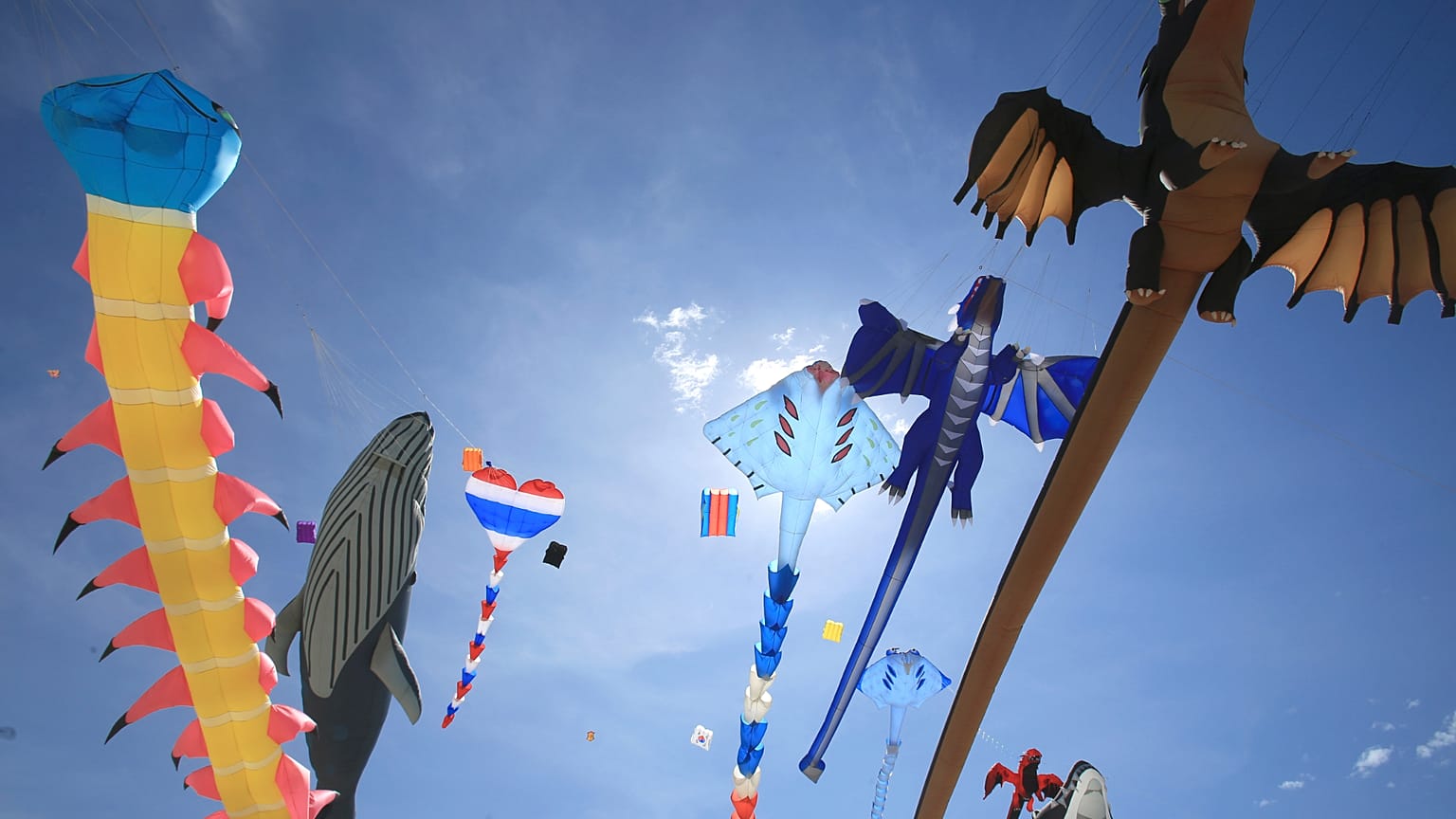 Ilha dinamarquesa de de Fanø recebe o maior festival de papagaios de papel do mundo