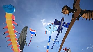 Ilha dinamarquesa de de Fanø recebe o maior festival de papagaios de papel do mundo