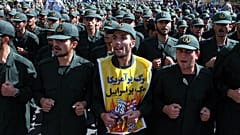 طلاب الحرس الثوري الإيراني يشاركون في مظاهرة مناهضة لإسرائيل بمناسبة يوم القدس، لدعم القضية الفلسطينية، في طهران، إيران