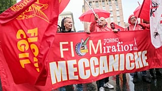 Национальная забастовка работников автомобильной промышленности, первая за последние двадцать лет, в Риме 18 октября 2024 года