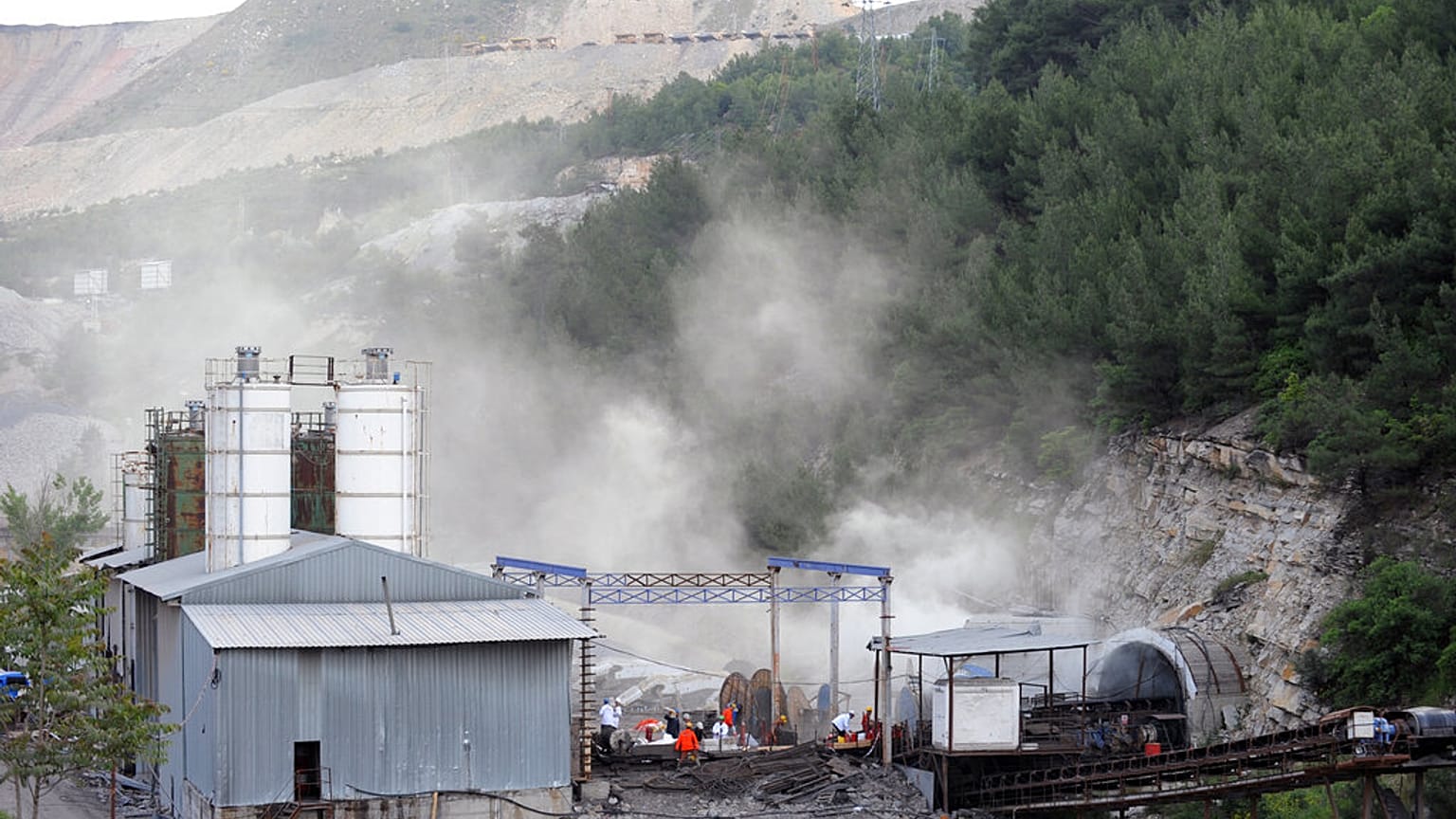 Soma'da bir maden alanı