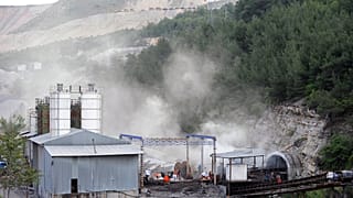 Soma'da bir maden alanı