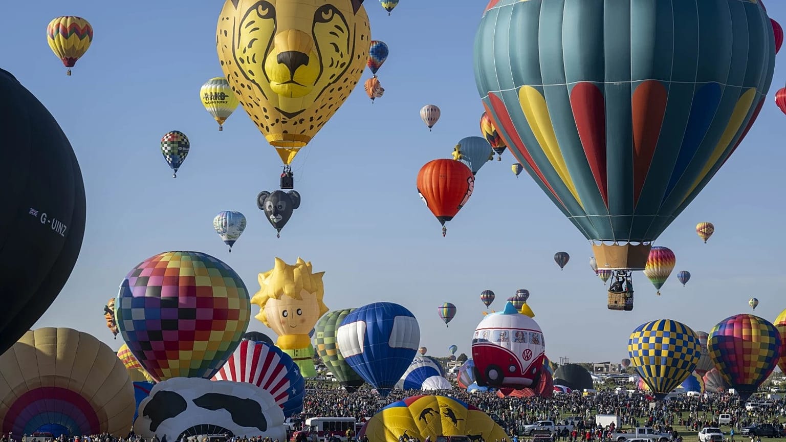 Uluslararası Balon Festivali'nden temsili bir kare.