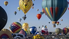 Uluslararası Balon Festivali'nden temsili bir kare.