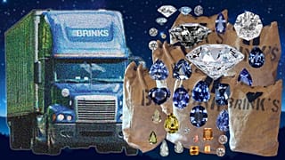 A Brink’s nyergesvontatója és a pénzeszsákok