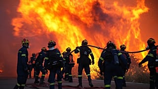 Incendie à Chios
