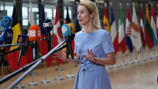La alta representante de la UE, Kaja Kallas, en Bruselas el 23 de junio
