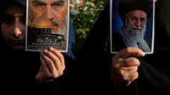  إحتجاجات على الهجمات الأميركية على المواقع النووية الإيرانية، الأحد 22 يونيو 2025، طهران، إيران.  