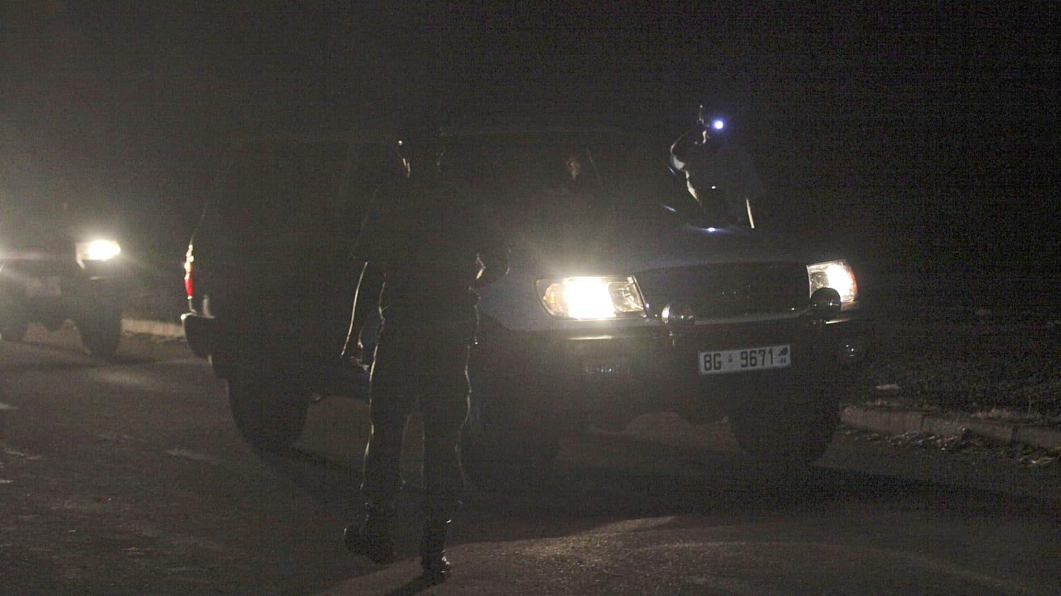 Archív fotó: rendőrségi ellenőrzés a nigeri Niamey-ben