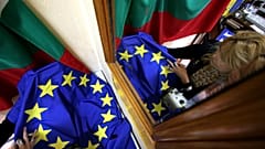 Σημαίες της Βουλγαρίας και της ΕΕ