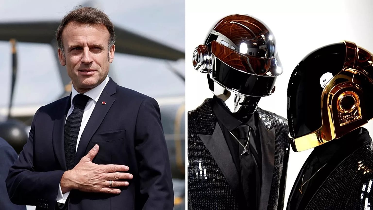 Macron e Daft Punk.