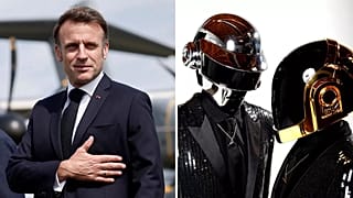 Macron e Daft Punk.