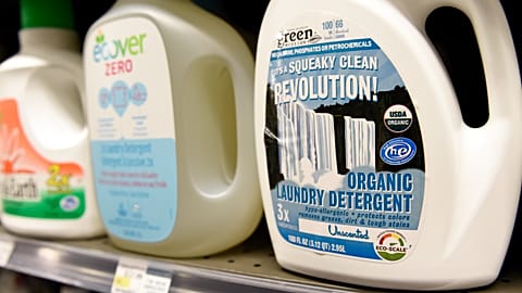 Cleaning products are displayed at a Whole Foods in Washington, October 9, 2014.