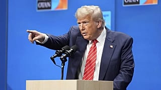 Donald Trump durante la rueda de prensa de la OTAN en La Haya, el 25 de junio de 2025