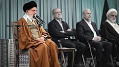 Ali Jamenei y los jefes de las tres ramas