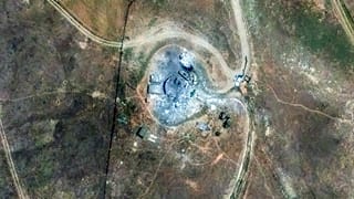 Atomanlage in Piranshahr nach israelischen Luftangriffen. 14. Juni 2025. (Maxar Technologies via AP)
