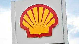 Shell Oil logo in front of a Shell gas station in Pittsburgh. 25 June 2025.
