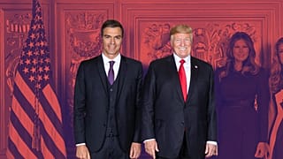 Sánchez (izquierda) en la recepción de jefes de Estado y de Gobierno ofrecida por el presidente de EE.UU. por una Asamblea de la ONU el 25 de septiembre de 2018.