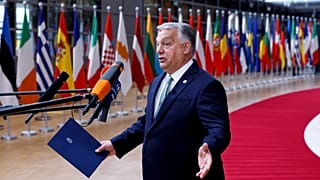 Orbán Viktor az uniós csúcson 