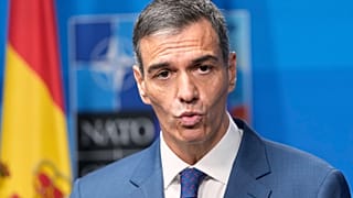 Pedro Sánchez en la última reunión de la OTAN.