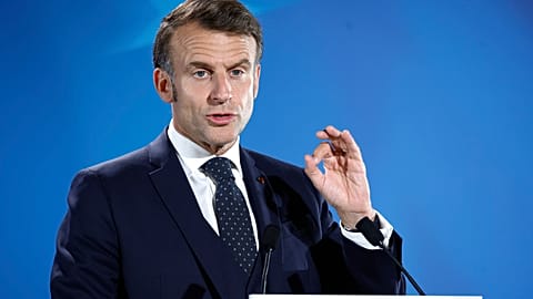 French President Emmanuel Macron said on Thursday he wanted a quick deal on tariffs but not at any price.