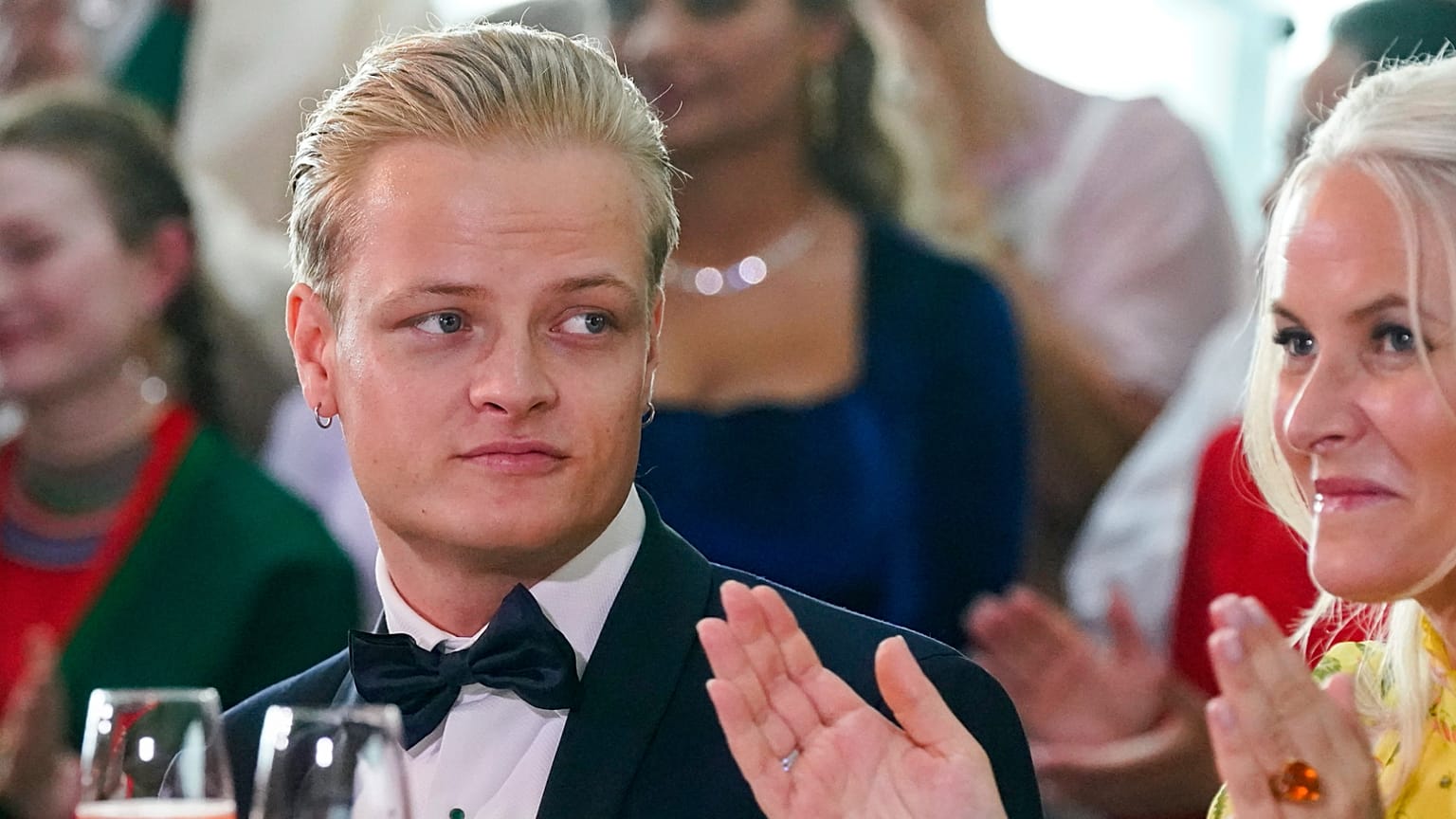 Norveçli Marius Borg Hoiby ve Veliaht Prenses Mette-Marit Oslo'da, 16 Haziran 2022