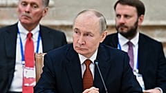 Der russische Präsident Wladimir Putin nimmt an einer erweiterten Sitzung des Obersten Eurasischen Wirtschaftsrats in Minsk teil, 27. Juni 2025