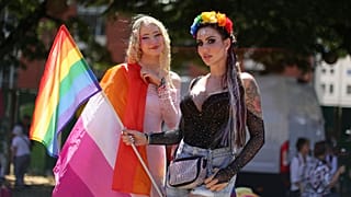 Auf der Budapest-Pride in Ungarn