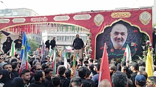 مراسم تشييع القادة العسكريين في طهران