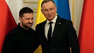 Президент Польши Анджей Дуда и президент Украины Владимир Зеленский.