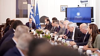 Υπουργικό Συμβούλιο που συνεδριάζει στο Μέγαρο Μαξίμου, Αθήνα Τετάρτη 28 Μαΐου 2025. 