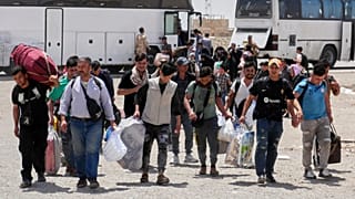 بازگشت اتباع غیرقانونی افغان به کشورشان از مرز اسلام‌قلعه ۲۰ ژوئن ۲۰۲۵