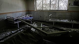 تضرر مبنى عيادة سجن إيفين في طهران ، إيران ، الأحد 29 يونيو / حزيران 2025 ، بعد غارة إسرائيلية يوم الاثنين.