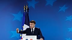 Macron, durante un discurso en una cumbre reciente en Bruselas.