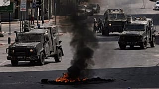 Foto de archivo de un incendio en Cisjordania.