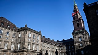 O Parlamento dinamarquês, Palácio de Christiansborg, em Copenhaga, é visto a 14 de fevereiro de 2018