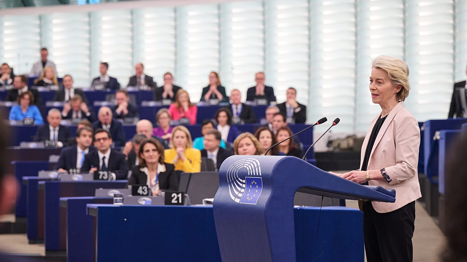 Ursula von der Leyen felszólal az Európai Parlamentben