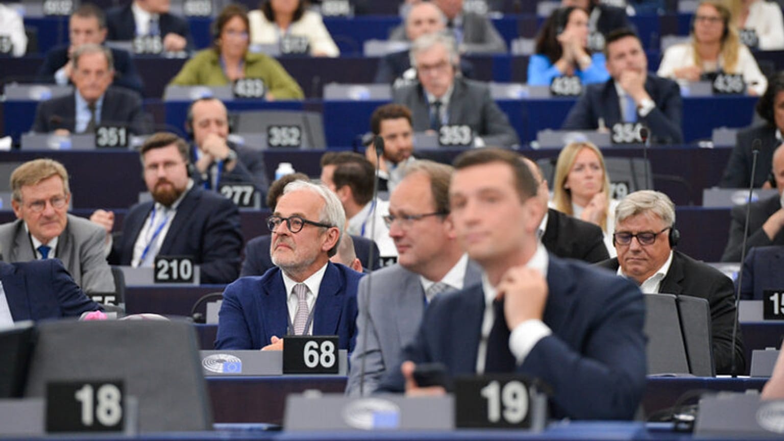 Голосование в Европейском парламенте в Страсбурге