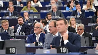 Uma votação no Parlamento Europeu, em Estrasburgo