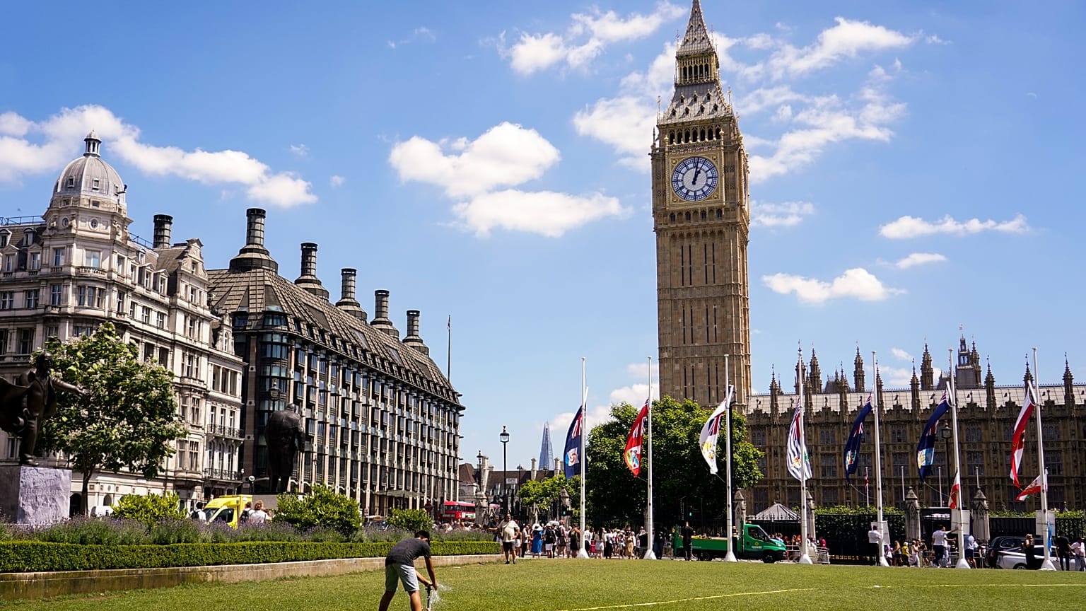 Place du Parlement à Londres. 30 juin 2025.