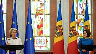 Η πρόεδρος της Μολδαβίας και η πρόεδρος της Ευρωπαϊκής Επιτροπής