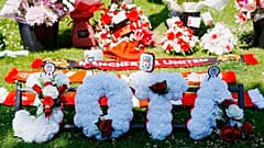 Tributes at Anfield Stadium, home of Liverpool, in memory of Liverpool player Diogo Jota, 3 July 2025