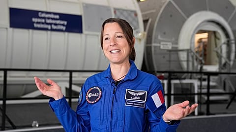 French astronaut Sophie Adenot after the graduation ceremony for the class of 2022 at the European Astronaut Centre in Cologne, 22.04.2024