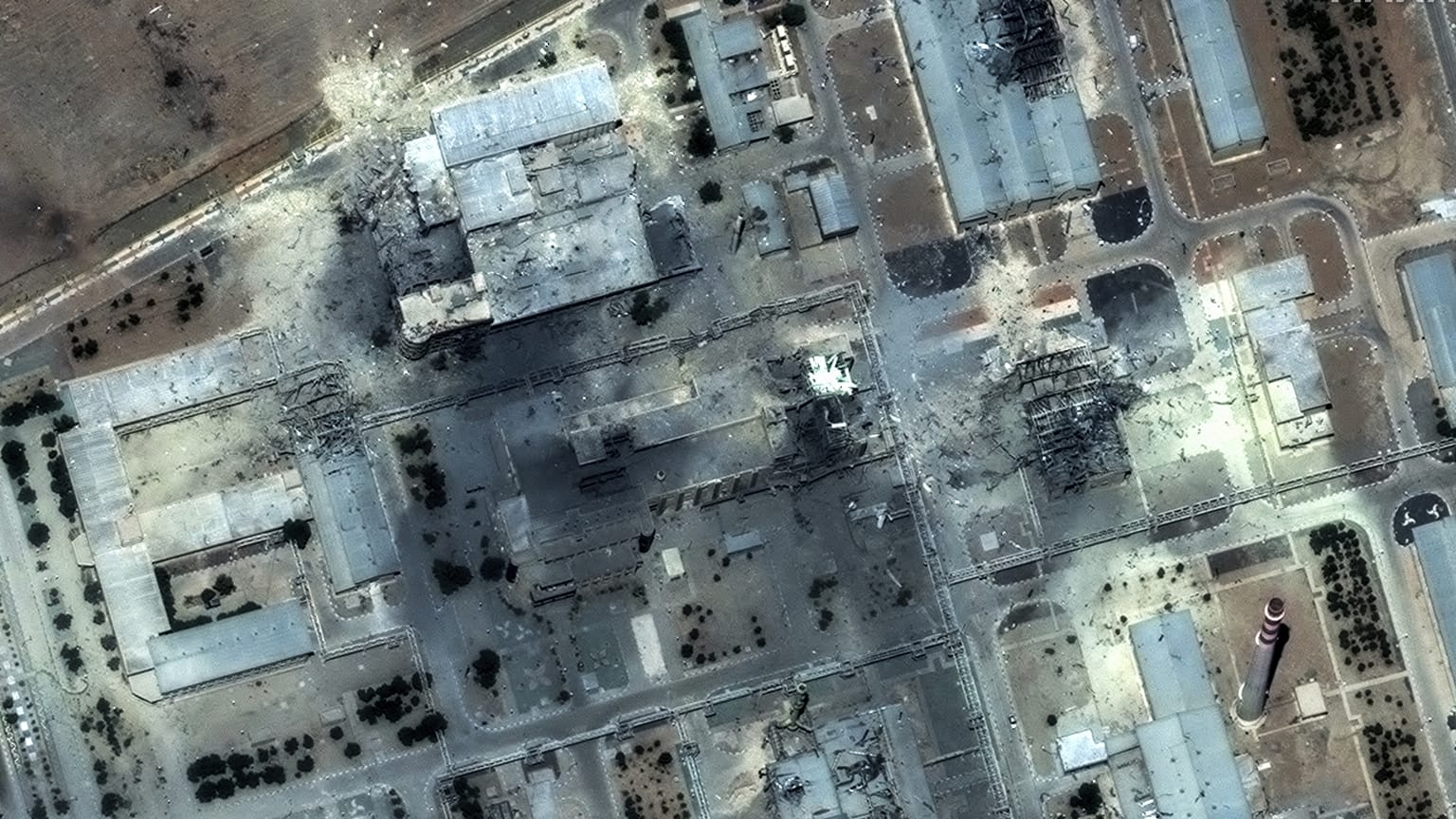 Az iszfahani nukleáris létesítmény az amerikaiak június 22-i bombázása után