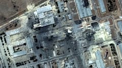 Az iszfahani nukleáris létesítmény az amerikaiak június 22-i bombázása után