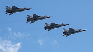 طائرات ميكويان ميج-31ك التابعة لسلاح الجو الروسي، ، روسيا، الجمعة 7 مايو/أيار 2021.  