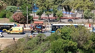 Φωτό από το σημείο της σύγκρουσης